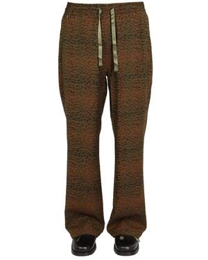 Needles Animalier Print Pants - Brown