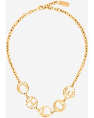 Chloé Chloé Chloé Script Halsband - Mettallic