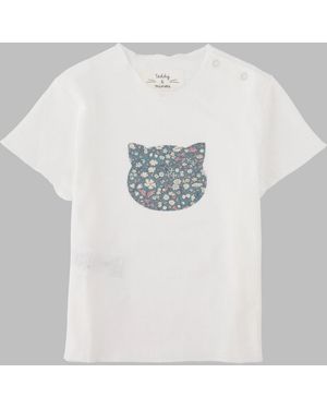 Teddy & Minou Mini 100% Cotton Baby T-Shirt - White