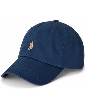 Ralph Lauren 16/1 Twill-Kappe - Blau
