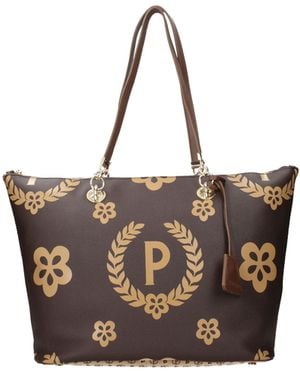 Pollini Shoulder Bags Pvc/Cream - Brown