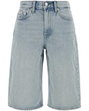 Calvin Klein Denim Bermuda Shorts - Blue
