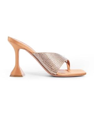 AMINA MUADDI Amina Mu I Shiona Slipper Kristallen 95 Muilezels - Roze