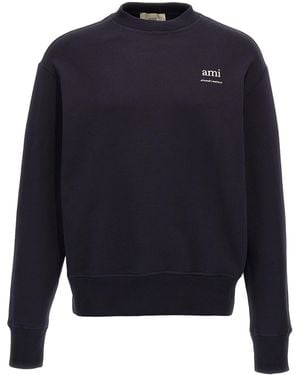 Ami Paris Sudadera del logotipo de - Azul