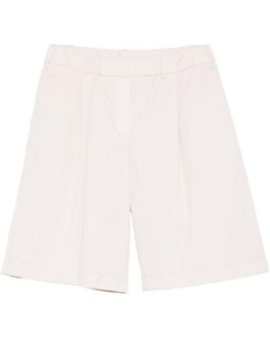 Via Masini 80 Cotton Bermuda Shorts - White