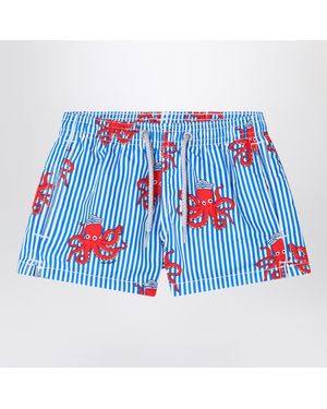 Mc2 Saint Barth Jean Swimsuit With Octopuses - Blue