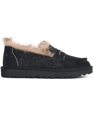 UGG Mocasines de ante negros "Ellis" de - Azul