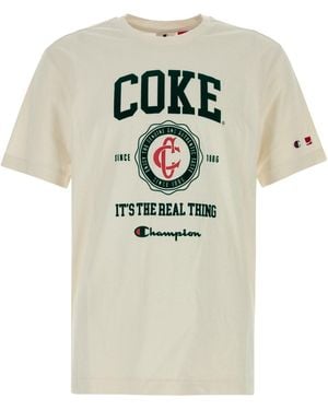 Champion T Shirt Coca Cola - White