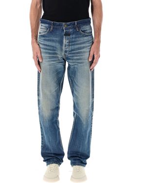Fear Of God Vintage Wash Straight Jeans - Blue