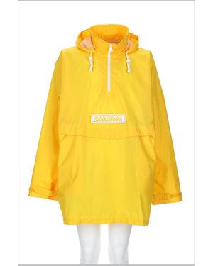 Martine Rose Half-Zip Sports Jacket With Adjustable Hood - Yellow