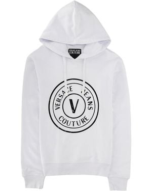 Versace Jeans Couture Logo Hoodie Sweatshirt For - Grey