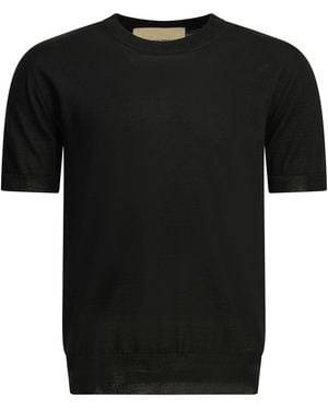 Valentino "V Logo" Rundhalspullover - Schwarz
