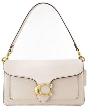 COACH Tabby 26 Hobo Bag Cream Leather - Naturel