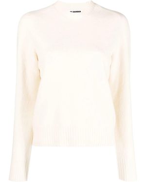 Jil Sander Ivory Wool Sweater - White
