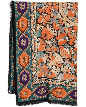 Pierre Louis Mascia Bufanda de seda estampada - Multicolor