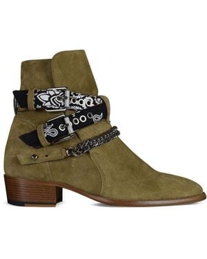 Amiri Boots Bandana Buckle - Green