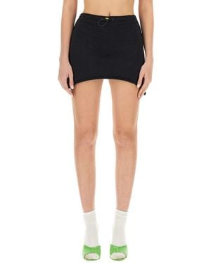 Barrow Cotton Mini Skirt - Black