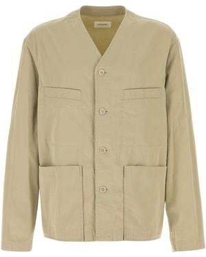 Lemaire Khaki Cotton Jacket - Natural