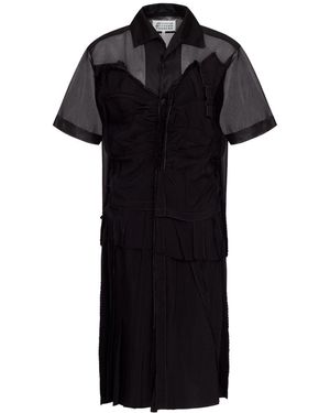 Maison Margiela Robe de polo Midi - Noir