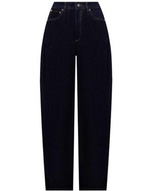 Givenchy Donkerblauwe Jeans Met Logopatch