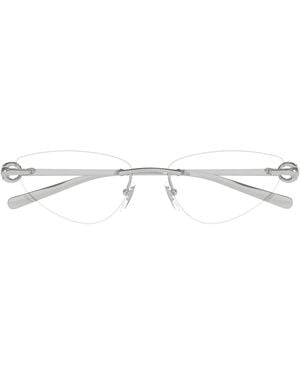 Gucci Gg1702 O 001 Silber/Transparent Damens Brillen - Mettallic