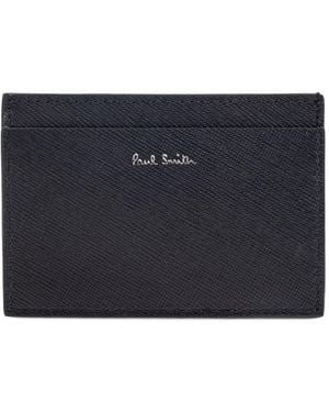 Paul Smith Leather Credit Card Case - Blue