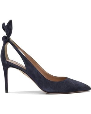 Aquazzura "Bow Tie 85 Mm" Décolleté - Blue