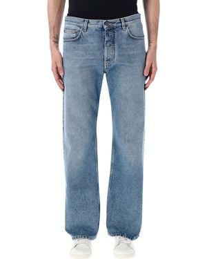 Off-White c/o Virgil Abloh Half Arrow Slim Relaxed Jeans Cotton - Blue
