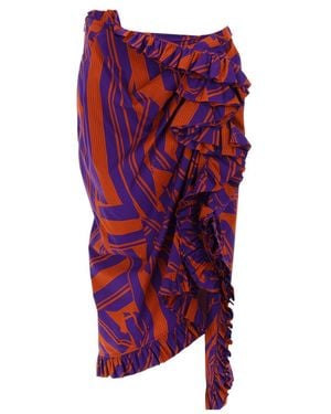 Dries Van Noten Midi Skirt Sina - Red