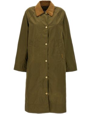 Barbour 'Ettie' lange Jacke - Grün