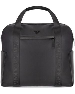 Emporio Armani Nylon Duffle Bag - Black