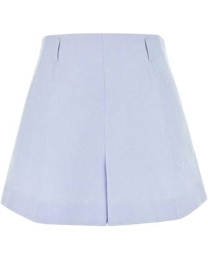 Givenchy Powder Cotton Shorts - Blue