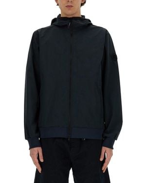 Woolrich Jacket With Zip - Blue