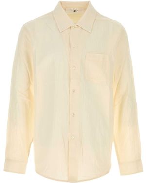 Séfr Ivory Voile Leo Shirt - White