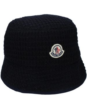 Moncler Hats Virgin Wool/Dark - Black