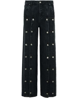 ROTATE BIRGER CHRISTENSEN Drehen Sie 'Dizie' schwarze Baumwollmischjeans