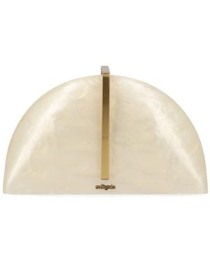 Cult Gaia Mini Pouch Clutch With Chic Design - Natural