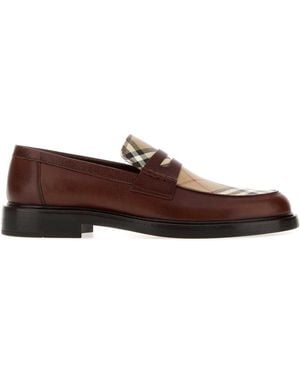 Burberry Leather Pembroke Loafers - Brown