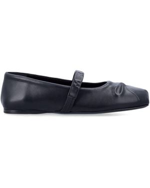 Marni Flache Schuhe schwarz - Blau