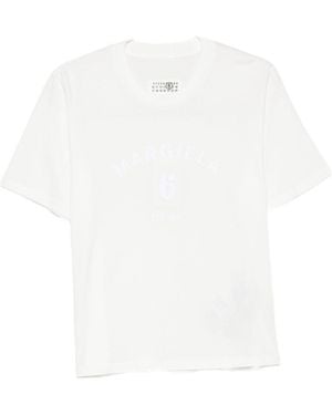 MM6 by Maison Margiela Logo Cotton T-Shirt - White