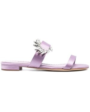 Manolo Blahnik Chivela 010 Flats - Roze