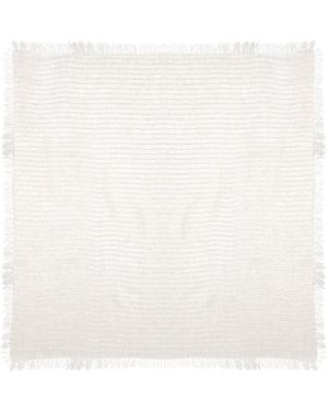 Fabiana Filippi Linen Stole With Sequins - White