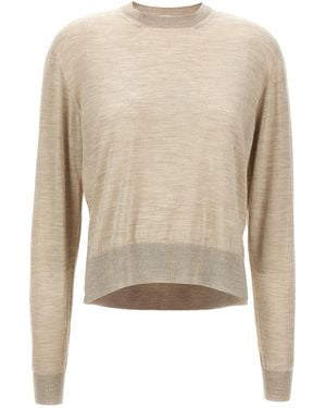 Jil Sander Asymmetrical Mesh Maglioni-Donna - Neutro