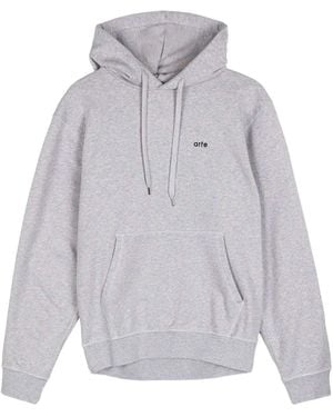 Arte' Back Poster Hoodie - Grey