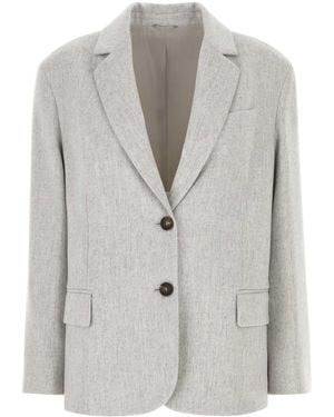 Brunello Cucinelli Giacca M/L Giacca M/L - Grey