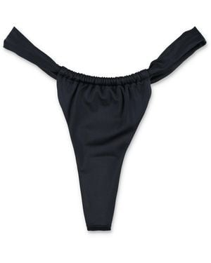 Let's Swim Ruched Bikini Bottom - Black