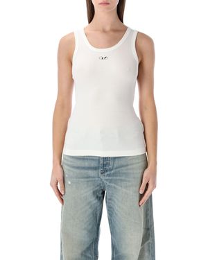 DIESEL Haut Blanc - Bleu