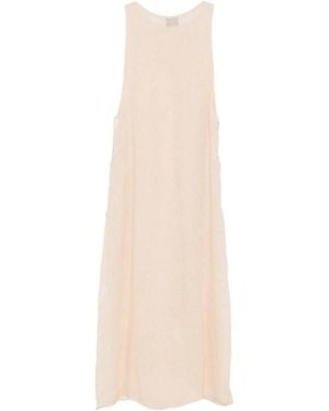 LeKasha Very Light Linen Dress - White