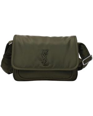 Saint Laurent Niki Crossbody Bag Fabric/Military - Green
