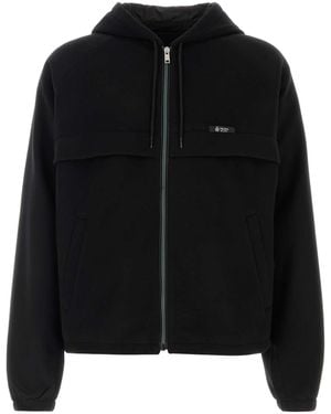 Prada Logo Hood Jacket - Black